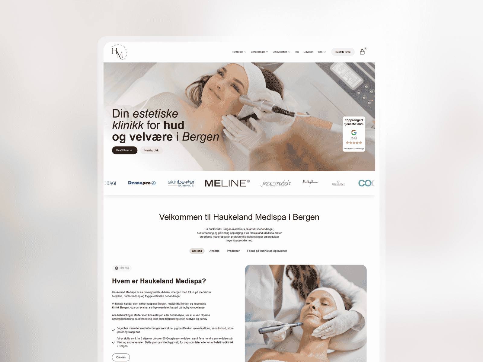 Haukeland MediSpa — live site