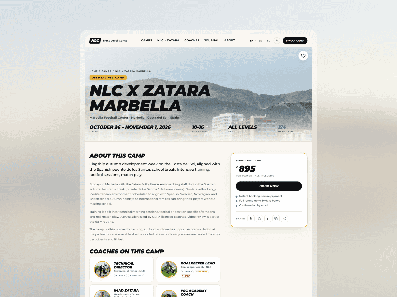 NLC — live site
