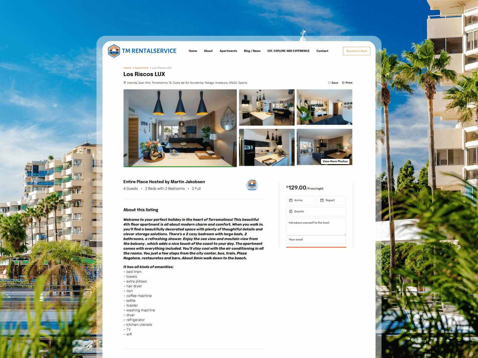 TM Rental — live site